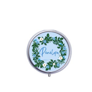 Cenicero de bolsillo personalizable con corona de flores