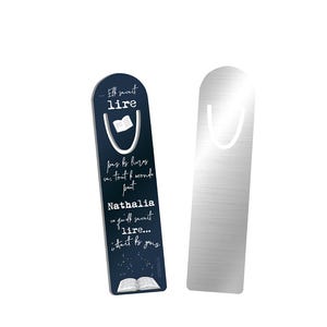 Custom Aluminum Bookmark – Inspiring Quote & Elegant Design