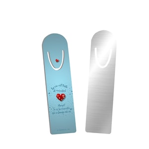 Personalized Bookmark – Unique Gift for Special Encounter, Durable Aluminum, Made in France