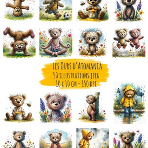 50 Modèles de Digital Art - Les Ours d’Atomania