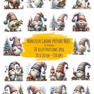20 Modèles de Digital Art - Monsieur Gnome prépare Noël d’Atomania