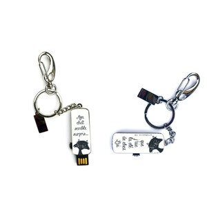 Funny USB Flash Drive &quot;My Cat Seems Surprised&quot; – 16GB – Gift for Cat Lovers – Metal Keychain – Made in France