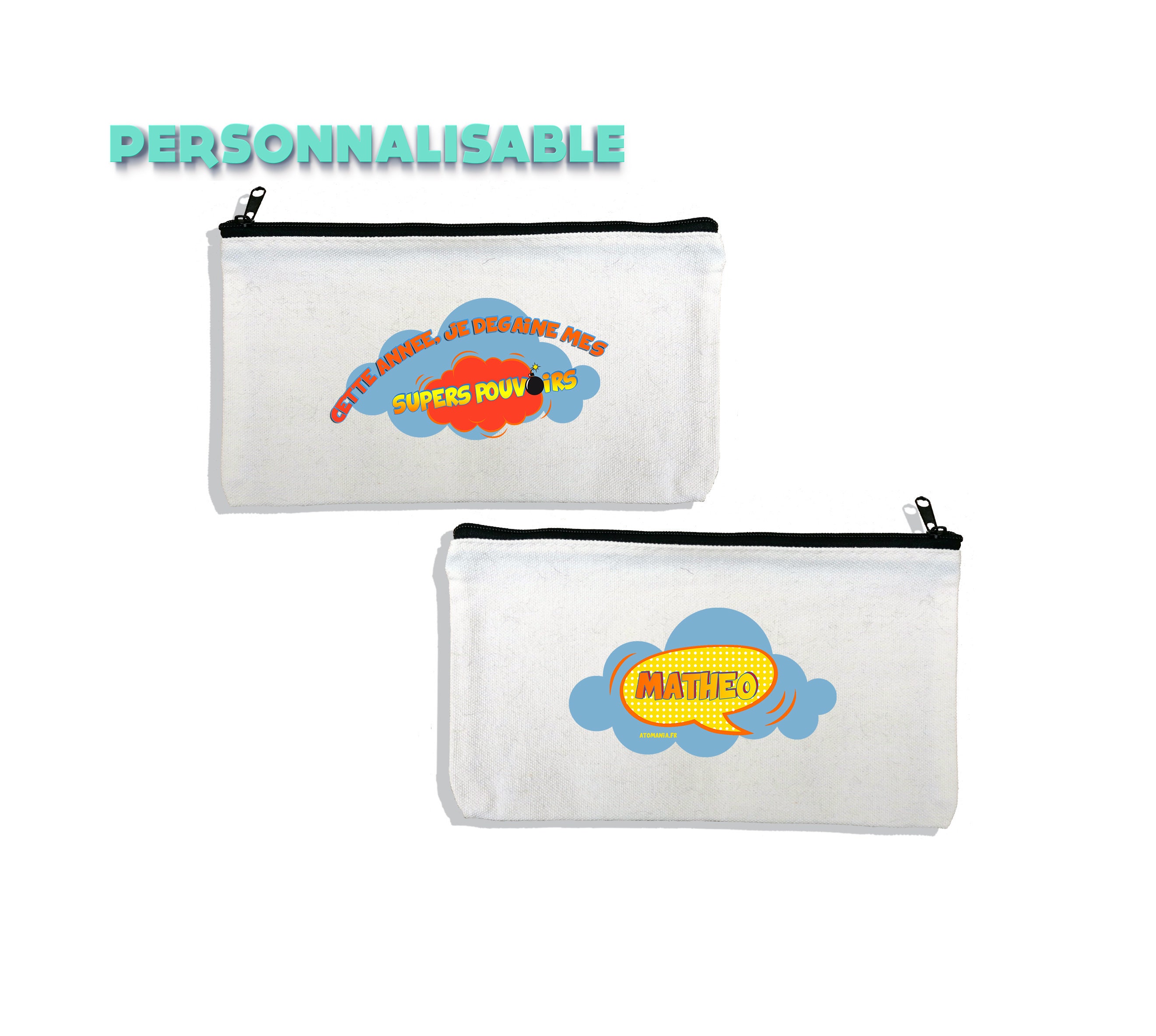 Trousse Des Supers Héros Personnalisable Au Prénom de Votre Enfant - Atomania