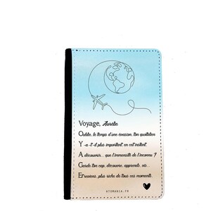 Étui de passeport Voyage – Élégant, personnalisable, fait main, idée cadeau voyage, porte-carte intégré, expédition rapide, Atomania