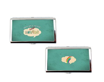 Metal Cigarette Case – Bold & Original Design – Handmade Gift from France