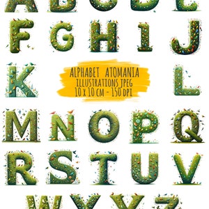 Alphabet Gazouillis - Art Digital par Atomania
