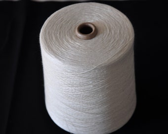 1 spool 1 kg schappe silk yarn nature Nm 24/1 on paper cone 375 den