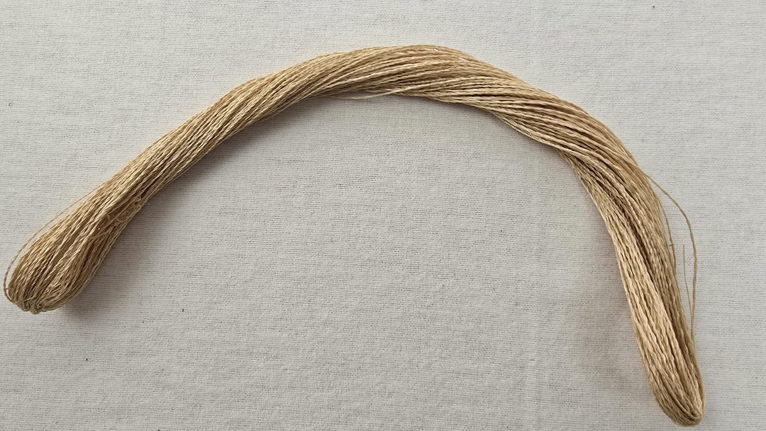 1 Hank of Natural Colored Abaca Yarn 1890 Euro Kg 100 Cellulose Banana ...