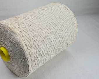 Przędza Chenille 2 kg krem GP 19,80 euro/kg Przędza bawełniana 100% bawełna do robienia na drutach szydełkowanie na stożku