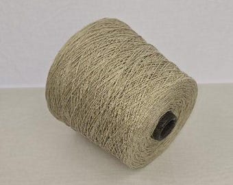 1 spool hemp yarn 1667 m/kg natural colored twine on the cone European hemp production