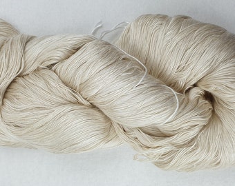 200 g 100 % silk schappe natural AAA quality Nm 20 4.000 m undyed