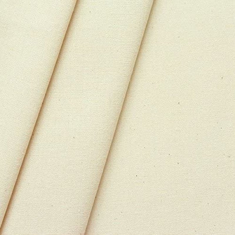 Tessuto Gabardine di Cotone - Colore Bianco Placcato Coprente Oro