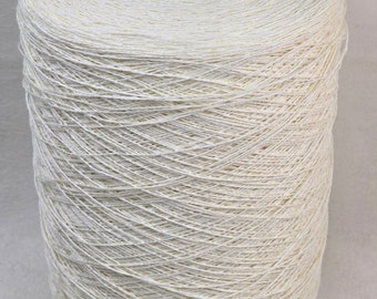 1 spool 2 kgs linen thread on cone 100% linen Nm 6/2 bleached flax