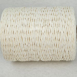 150 g di filato di carta 1 bobina bianco sbiancato Nm 3 3.000 m/kg su bobina