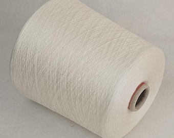 1 spool 1 kg schappe silk yarn nature Nm 24/1 on paper cone 375 den