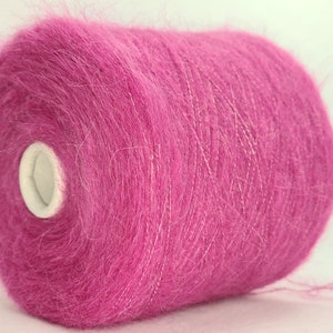 700 g spool alpaca yarn  62,00 Euro/kg rose pink mottled handknitting yarn lace yarn noble  hand knitting yarn on a cone laceyarn