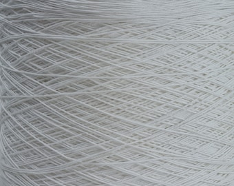 1.2 kgs cotton yarn Nm 16/4 100% cotton white crochet knitting on the cone