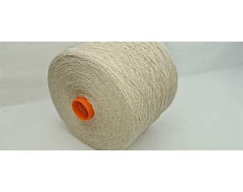 blended  yarn 50 hemp and 50% silk  5.600 m/kg natural coloured yarn on cone