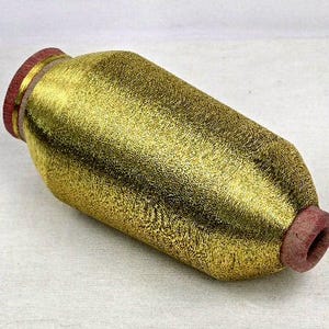 Hilo de bordar 250 g GP 32,00 euros/kg oro Nm 38 hilo redondo Hilo de Lurex Tejido ÖkoTex Standard 100