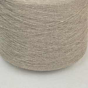2 kgs linen yarn (flax) Nm 10 100% linen natural on a cone for weaving or crocheting
