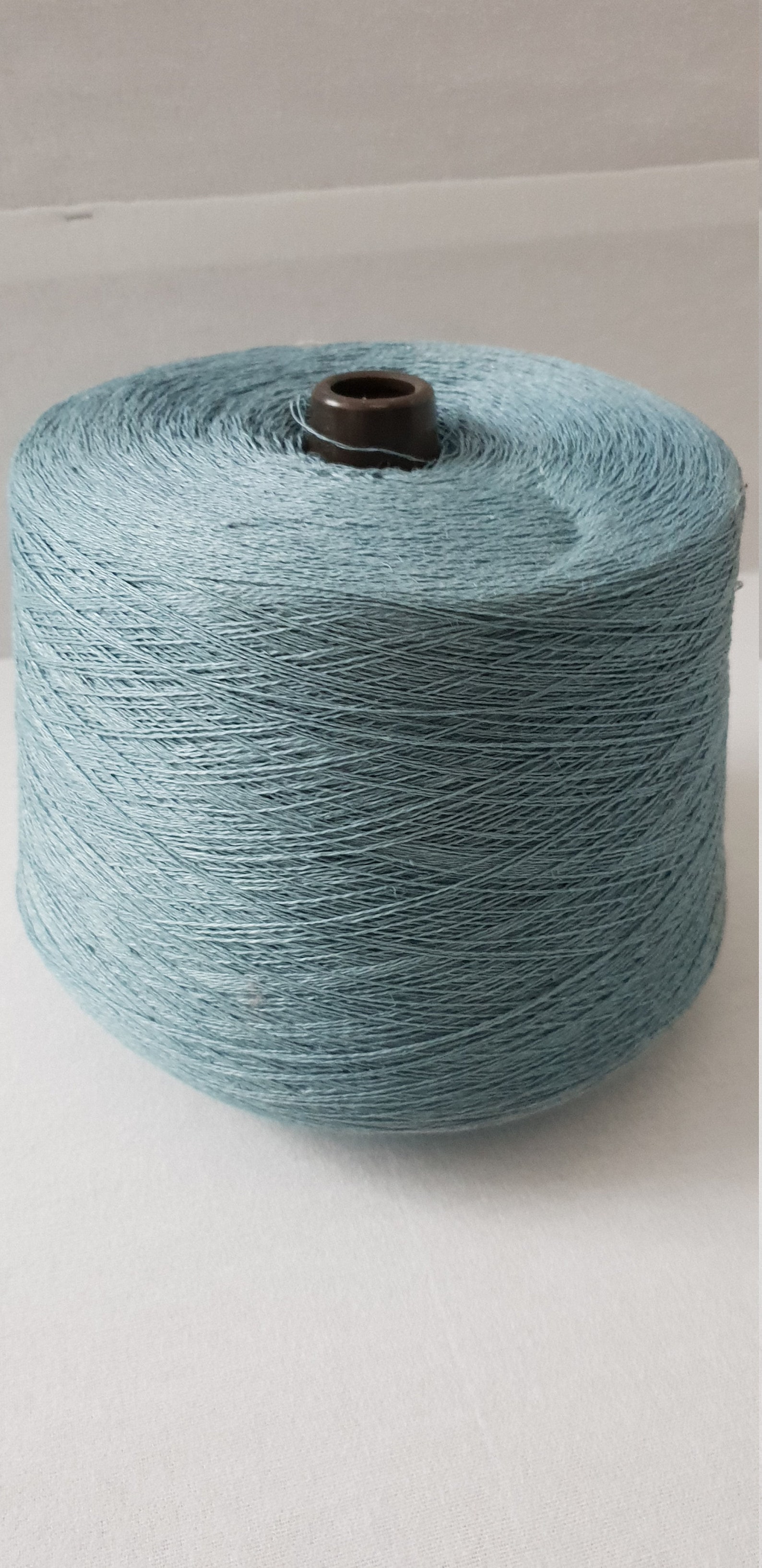 1 Spool 2 Kgs Linen Yarn on Cone 100 Linen Nm 15/2 Petrol Turquoise