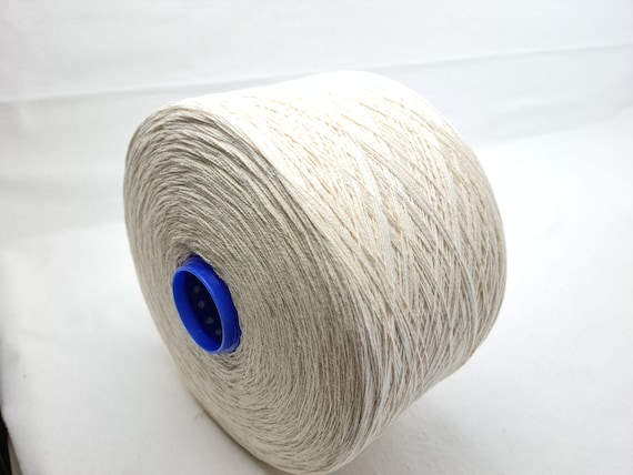 2,5 kgs soft yarn natural colour Nm 14/2 100% cotton knitting Crochet on  the cone