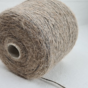 1 spool 930 g hand knitting yarn Alpaca with silk thread hand knitting yarn on a cone thread