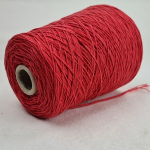 400 g Cashmere hand knitting yarn  Nm 2.0 coral red knitting yarn noble on the cone