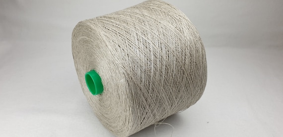 1 spool 1.5 kgs linen thread on cone 100% linen Nm 15/2 unbleached flax