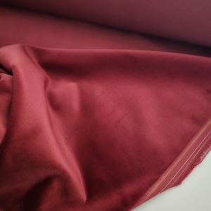 Velluto di lusso bordeaux 100% cotone produzione europea colore rosa antico DIN 4120 B1