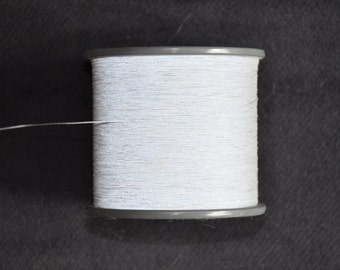 1 spool 200 g reflective yarn  both sides  Nm 35 grey 35.000 m/kg on a cone