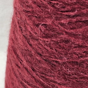 500 g spool alpaca yarn  hibiscus red handknitting yarn lace yarn noble  hand knitting yarn on a cone laceyarn