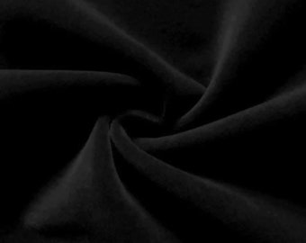 Hochwertiger Baumwollsamt Farbe schwarz  150 cm breit aus europäischer Produktion 100% Baumwolle