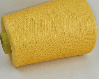 460 g 100 % silk Schappe GP 129,00 Euro/kg yellow AAA quality Nm 120/4 30.000 m on cone