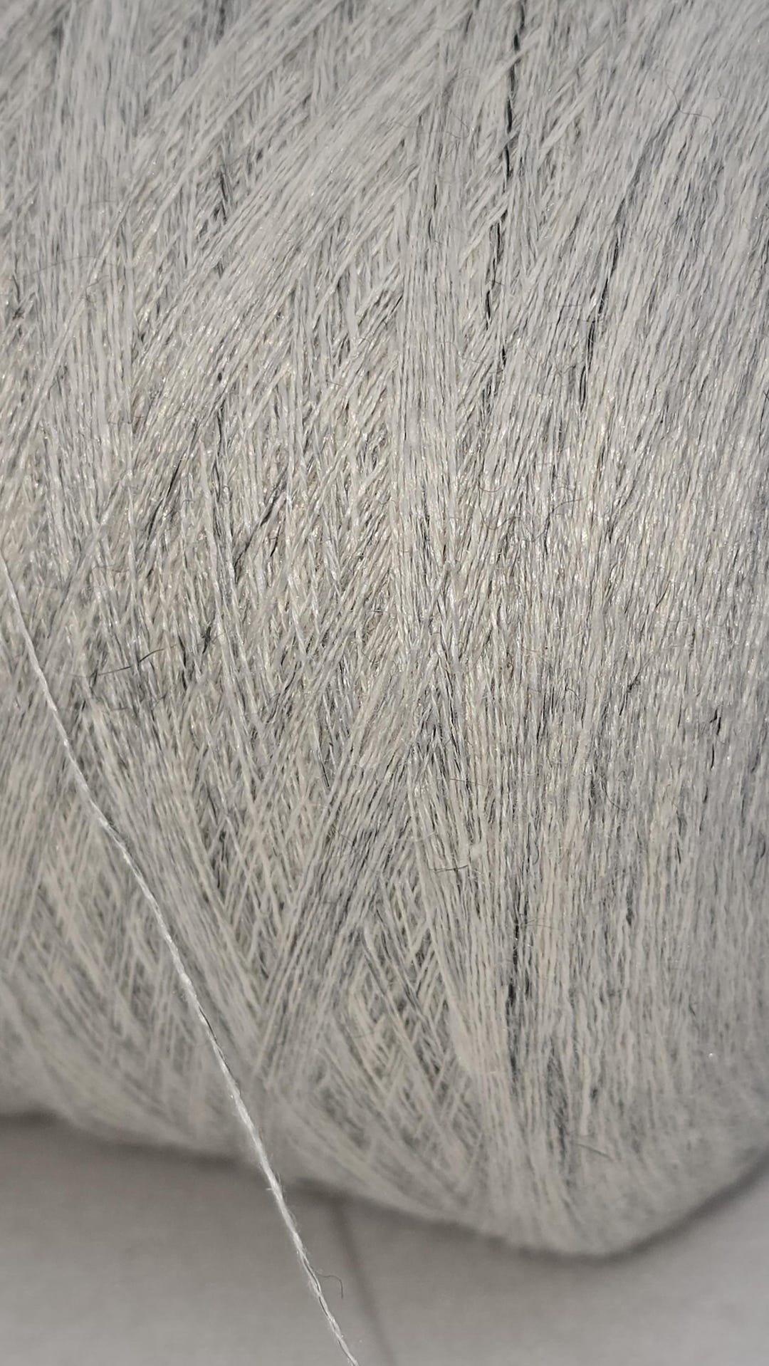 250g De Fil 100% Soie Pure - Torcitura Carlo Pessina - Cône Naturel - Idéal Dentelle