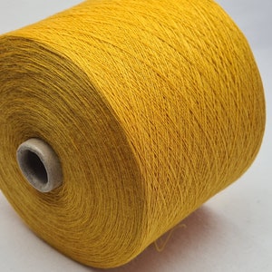 Filato di lana 100% lana (Merino) giallo - Nm 28/2