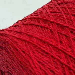 560 g spool cashmere yarn red 6500 m kg soft weaving knitting on a cone
