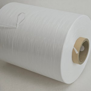 1500 g spool Polyester Bast GP 22.00 Euro/kg 1,100 den white opaque Nm 8 yarn count