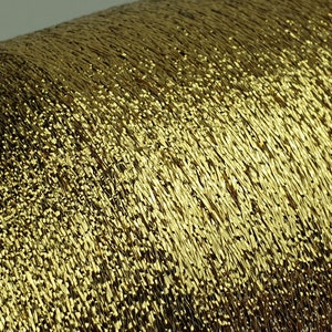 1 spool 500 g metallic yarn Nm 83 gold 83.000 m/kg lurexyarn image 2