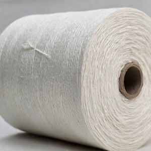 1 spool of hemp thread Nm 8/2 GP 32.80 euros/kg white bleached thread on the cone European hemp production