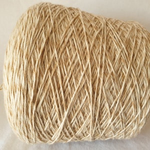 1300 g spool cashmere pasell lighr brown creme-melted 2.000 m kg soft weaving knitting on a cone