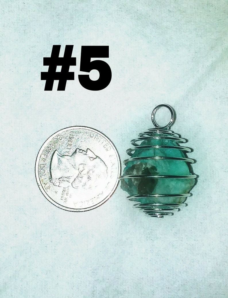 Caged Amazonite crystal pendant