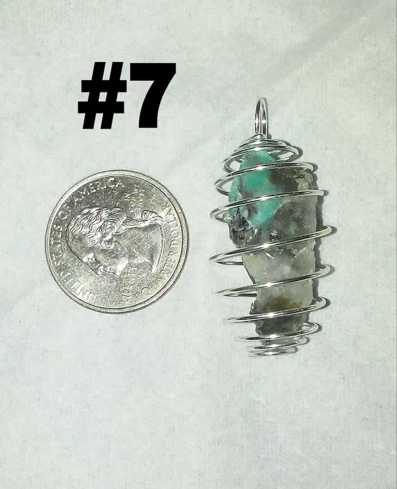 Caged Amazonite crystal pendant