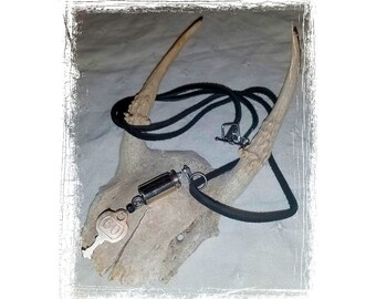 Bullet Jewelry Bullet Necklace Vintage Key Necklace Hunting Necklace Hunting Gift Found Object Jewelry