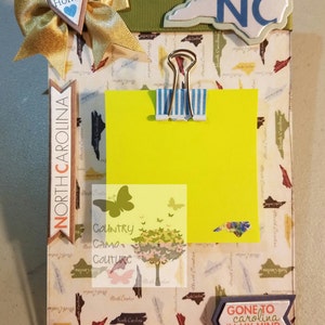 Custom Heart My State Sticky Note Holder