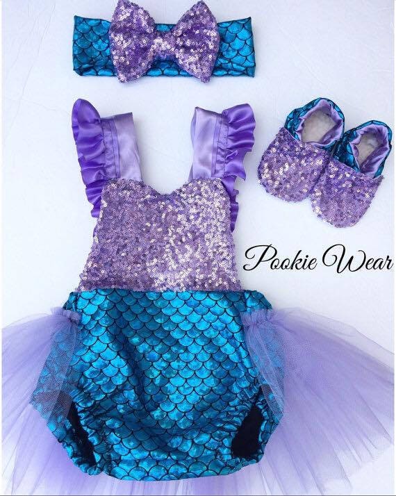 Mermaid Birthday Outfit First Birthday Outfit Little Mermaid Etsy