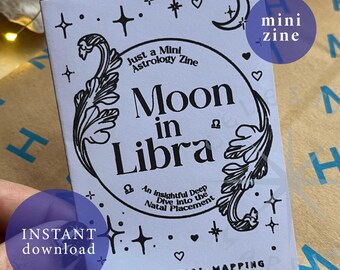 Moon in Libra Astrology Mini Zine (Digital Download)