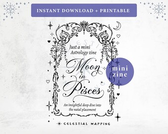 Moon in Pisces Astrology Mini Zine (Digital Download)