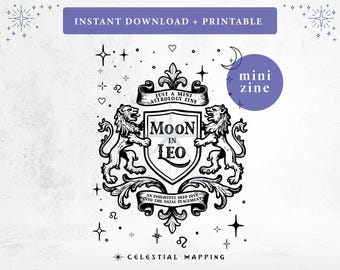 Moon in Leo Astrology Mini Zine (Digital Download)