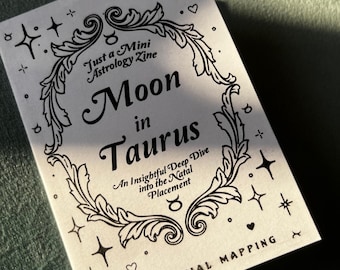 Moon in Taurus Astrology Mini Zine: DIY Printable (Digital Product)
